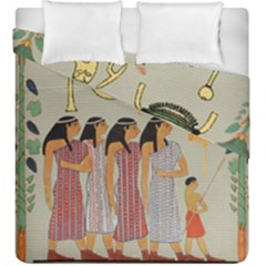 Egyptian Paper Women Child Owl Duvet Cover Double Side (king Size) by Mog4mog4