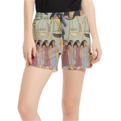 Egyptian Paper Women Child Owl Women s Runner Shorts by Mog4mog4