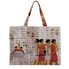 Egyptian Design Men Worker Slaves Zipper Mini Tote Bag by Mog4mog4