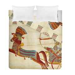 Egyptian Tutunkhamun Pharaoh Design Duvet Cover Double Side (full/ Double Size) by Mog4mog4