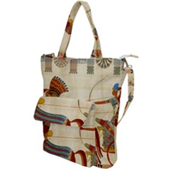 Egyptian Tutunkhamun Pharaoh Design Shoulder Tote Bag by Mog4mog4