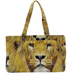 Lion Lioness Wildlife Hunter Canvas Work Bag by Mog4mog4