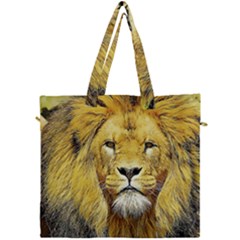 Lion Lioness Wildlife Hunter Canvas Travel Bag by Mog4mog4