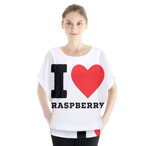 I Love Raspberry Batwing Chiffon Blouse by ilovewhateva