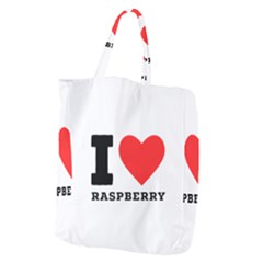 I Love Raspberry Giant Grocery Tote by ilovewhateva