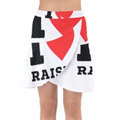 I Love Raisin  Wrap Front Skirt by ilovewhateva