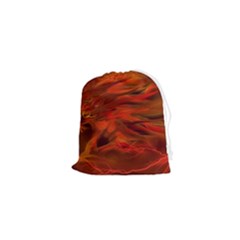 Fire Lion Flames Light Mystical Dangerous Wild Drawstring Pouch (xs) by Mog4mog4