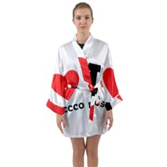 I Love Prosecco Long Sleeve Satin Kimono by ilovewhateva