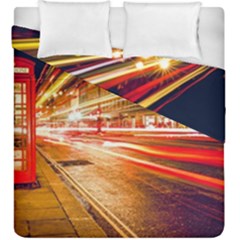 Telephone Booth Red London England Duvet Cover Double Side (king Size) by Mog4mog4