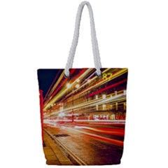 Telephone Booth Red London England Full Print Rope Handle Tote (small) by Mog4mog4