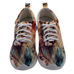 Lion Africa African Art Women Athletic Shoes by Mog4mog4