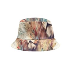 Lion Africa African Art Inside Out Bucket Hat (kids) by Mog4mog4