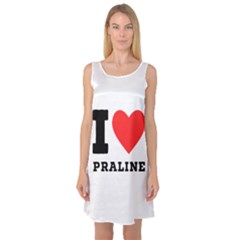 I Love Praline  Sleeveless Satin Nightdress by ilovewhateva