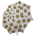 Lion Heads Pattern Design Doodle Hook Handle Umbrellas (Medium) View2