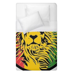 Lion Head Africa Rasta Duvet Cover (single Size) by Mog4mog4