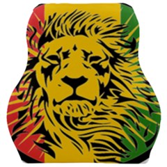 Lion Head Africa Rasta Car Seat Velour Cushion  by Mog4mog4