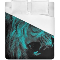 Angry Male Lion Predator Carnivore Duvet Cover (california King Size) by Mog4mog4
