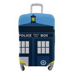 Doctor Who Tardis Luggage Cover (small) by Mog4mog4