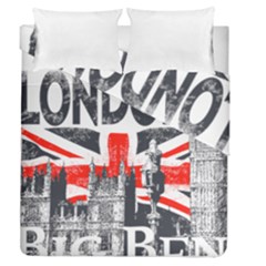 Big Ben City Of London Duvet Cover Double Side (queen Size) by Mog4mog4