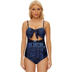 Doctor Who Tardis Knot Front One-piece Swimsuit