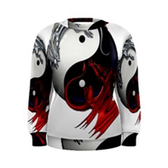 Yin And Yang Chinese Dragon Women s Sweatshirt by Mog4mog4