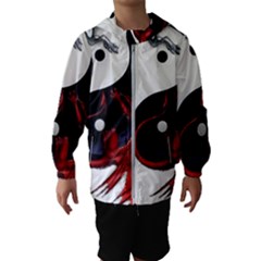 Yin And Yang Chinese Dragon Kids  Hooded Windbreaker by Mog4mog4