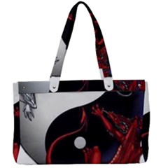 Yin And Yang Chinese Dragon Canvas Work Bag by Mog4mog4