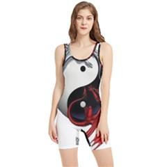 Yin And Yang Chinese Dragon Women s Wrestling Singlet by Mog4mog4