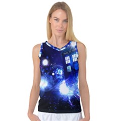 Tardis Background Space Women s Basketball Tank Top by Mog4mog4