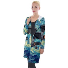 Star Starship The Starry Night Van Gogh Hooded Pocket Cardigan by Mog4mog4