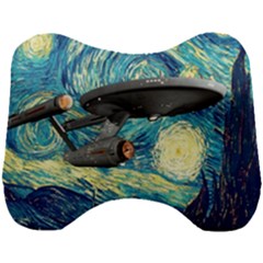 Star Starship The Starry Night Van Gogh Head Support Cushion by Mog4mog4