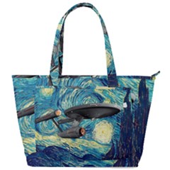 Star Starship The Starry Night Van Gogh Back Pocket Shoulder Bag  by Mog4mog4