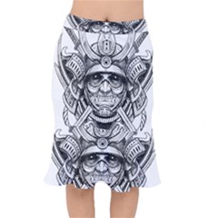 Drawing Samurai Tattoo Sketch Japanese Samurai Short Mermaid Skirt by Mog4mog4