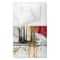 New York City Skyline Vector Illustration Duvet Cover (single Size) by Mog4mog4
