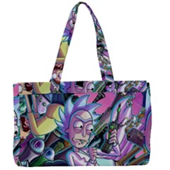 Cartoon Parody Time Travel Ultra Pattern Canvas Work Bag by Mog4mog4