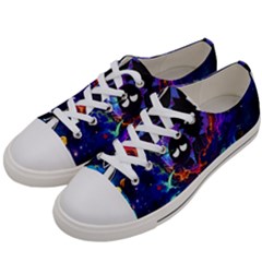 Cartoon Parody In Outer Space Women s Low Top Canvas Sneakers by Mog4mog4