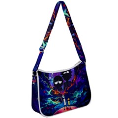 Cartoon Parody In Outer Space Zip Up Shoulder Bag by Mog4mog4