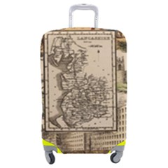 Antique Map Railway Lines Railway Train Char Luggage Cover (medium) by Mog4mog4