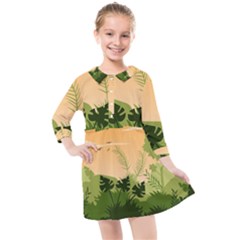 Forest Images Vector Kids  Quarter Sleeve Shirt Dress