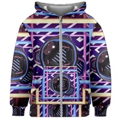 Abstract Sphere Room 3d Design Shape Circle Kids  Zipper Hoodie Without Drawstring