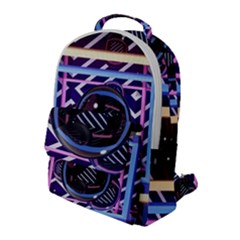 Abstract Sphere Room 3d Design Shape Circle Flap Pocket Backpack (large)