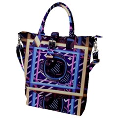 Abstract Sphere Room 3d Design Shape Circle Buckle Top Tote Bag