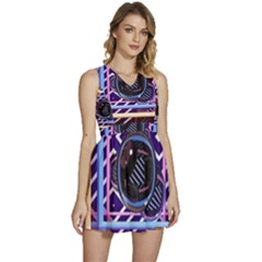 Abstract Sphere Room 3d Design Shape Circle Sleeveless High Waist Mini Dress by Mog4mog4