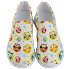 Owl Bird Cartoon Men s Lightweight Slip Ons by Bakwanart