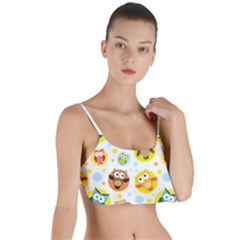 Owl Bird Cartoon Layered Top Bikini Top 