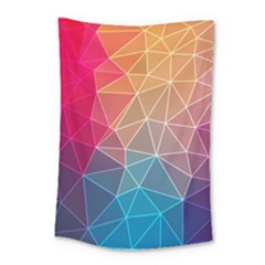 Multicolored Geometric Origami Idea Pattern Small Tapestry