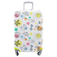 Summer Pattern Colorful Drawing Doodle Luggage Cover (medium) by Bakwanart