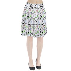 Giant Panda Bear Pattern Pleated Skirt by Bakwanart