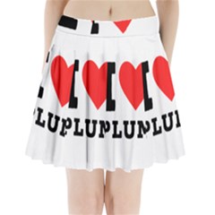 I Love Plum Pleated Mini Skirt by ilovewhateva