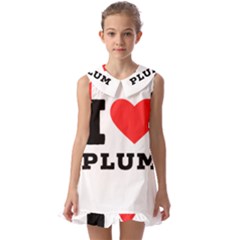 I Love Plum Kids  Pilgrim Collar Ruffle Hem Dress by ilovewhateva